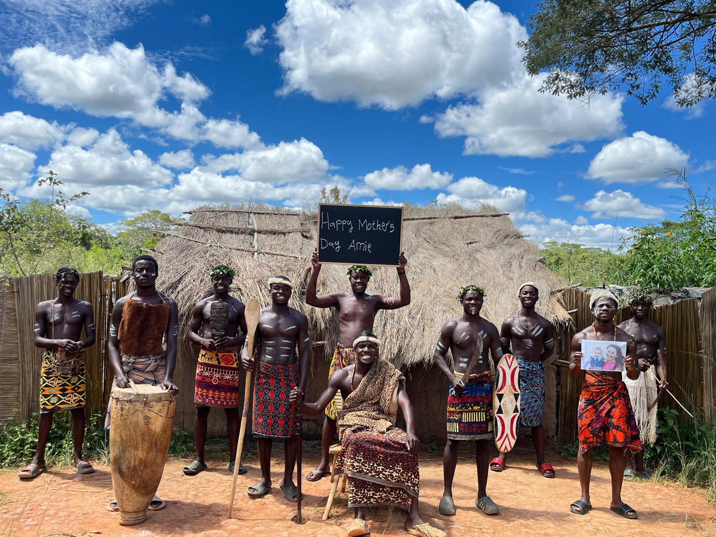 Greetings from Africa African jungle tribe